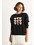 Kadın Bisiklet Yaka Kalp Nakışlı Şardonlu Üç Iplik Sweatshirt 2