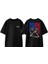 Tyson Ali Tasarım Sırt Baskılı Pamuk Siyah Oversize T-Shirt 1