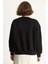 Kadın Bisiklet Yaka Kalp Nakışlı Şardonlu Üç Iplik Sweatshirt 6