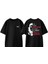 Che Guevara 3 Tasarım Sırt Baskılı Pamuk Siyah Oversize T-Shirt 1