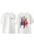 Tennis 2 Tasarım Sırt Baskılı Pamuk Beyaz Oversize T-Shirt 1