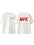 Ufc 1 Tasarım Sırt Baskılı Pamuk Beyaz Oversize T-Shirt 1