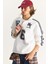 Kadın Üç Iplik Uzun Kollu Yarım Fermuarlı Dik Yaka Baskılı Sweatshirt 5