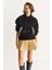 Kadın Kapüşonlu Etnik Şerit Detaylı Kanguru Cepli Şardonlu Sweatshirt 2