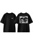 Fight Club 9 Tasarım Sırt Baskılı Pamuk Siyah Oversize T-Shirt 1