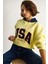 Kadın Usa Işlemeli Şardonlu Kapüşonlu Salaş Sweatshirt 2