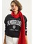 Kadın Bisiklet Yaka Baskılı Üç Iplik Şardonlu Basic Sweatshirt 3