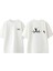 Fishher 4 Tasarım Sırt Baskılı Pamuk Beyaz Oversize T-Shirt 1