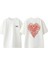 Sleep Token Heart Tasarım Sırt Baskılı Pamuk Beyaz Oversize T-Shirt 1