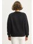 Kadın Bisiklet Yaka Baskılı Üç Iplik Şardonlu Basic Sweatshirt 6