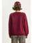Kadın Bisiklet Yaka Baskılı Üç Iplik Şardonlu Basic Sweatshirt 6