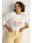 Kadın Bisiklet Yaka Kalp Nakışlı Şardonlu Üç Iplik Sweatshirt 3