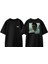 Fight Club 8 Tasarım Sırt Baskılı Pamuk Siyah Oversize T-Shirt 1