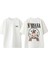 Nirvana 4 Tasarım Sırt Baskılı Pamuk Beyaz Oversize T-Shirt 1
