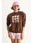 Kadın Bisiklet Yaka Kalp Nakışlı Şardonlu Üç Iplik Sweatshirt 5