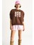 Kadın Bisiklet Yaka Kalp Nakışlı Şardonlu Üç Iplik Sweatshirt 7