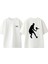 Tennis 6 Tasarım Sırt Baskılı Pamuk Beyaz Oversize T-Shirt 1