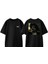 Fight Club 4 Tasarım Sırt Baskılı Pamuk Siyah Oversize T-Shirt 1