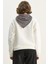 Kadın Fular Detaylı Leopar Nakışlı Üç Iplik Şardonlu Oversize Sweatshirt 6