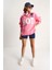 Kadın Fermuarlı Dik Yaka Işlemeli Üç Iplik Şardonlu Oversize Sweatshirt 6