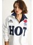 Kadın Fermuarlı Dik Yaka Işlemeli Üç Iplik Şardonlu Oversize Sweatshirt 6