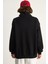 Kadın Fermuarlı Dik Yaka Işlemeli Üç Iplik Şardonlu Oversize Sweatshirt 7