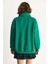 Kadın Nakışlı Yarım Fermuarlı Polo Yaka Şardonlu Oversize Sweatshirt 7