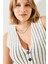 Kadın Çizgili Şardonlu Triko Yelek 5