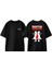 Hunter x Hunter Poster Tasarım Sırt Baskılı Pamuk Siyah Oversize T-Shirt 1