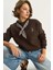Kadın Fular Detaylı Ceylan Naıkışlı Üç Iplik Şardonlu Oversize Sweatshirt 1