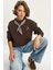 Kadın Fular Detaylı Ceylan Naıkışlı Üç Iplik Şardonlu Oversize Sweatshirt 2