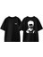 Fight Club 2 Tasarım Sırt Baskılı Pamuk Siyah Oversize T-Shirt 1