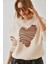 Kadın Kalp Nakışlı Sweatshirt 1