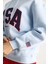 Kadın Usa Işlemeli Şardonlu Kapüşonlu Salaş Sweatshirt 6