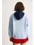 Kadın Usa Işlemeli Şardonlu Kapüşonlu Salaş Sweatshirt 7