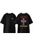 Guns N Roses Rock Müzik 12 Tasarım Sırt Baskılı Pamuk Siyah Oversize T-Shirt 1