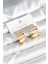 Mineli Karışık Renkli Gold Pirinç Kadın Küpe - TJ-BKP11285 1