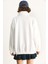 Kadın London Işlemeli Dik Yaka Fermuar Detaylı Şardonlu Oversize Sweatshirt 7