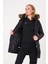 Kışlık Kürk Yaka Şişme Kadın Mont 8