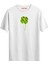 Dört Yapraklı Yonca ve Uğur Böceği Baskılı T-Shirt, Erkek Tişört, Kadın Tişört, Unisex T-Shirt 1