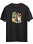 Couple Cats Baskılı T-Shirt 1