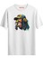 Headphone Splash Baskılı T-Shirt 1