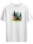 Serene Trees Baskılı T-Shirt 1