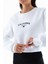 Kadın Bisiklet Yaka California Baskılı Crop Sweatshirt Beyaz - 264421 5