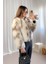 Kadın Kapşonlu Peluş Mont 5150 6