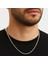 Gümüş Renk Iç Içe Geçmeli Arnavut Asansör Unisex Erkek Çelik Kolye 1