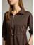 Polo Yaka Beli Lastikli Yarım Fermuarlı Modal Sweatshirt G2922AX25AU 7
