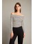 Omzu Açık Çizgili Uzun Kollu Bluz G5052AX25WN 3