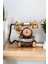 Vintage Telefon Model Nostaljik Dekoratif Masa Saati 7176811 5