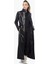 Hakiki Deri Kadın Pardesü Siyah 5